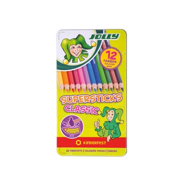 Jolly Supersticks Classic 12 színű színesceruza – fémdobozban