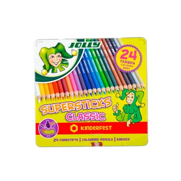 Jolly Supersticks Classic 24 színű színesceruza – fémdobozban