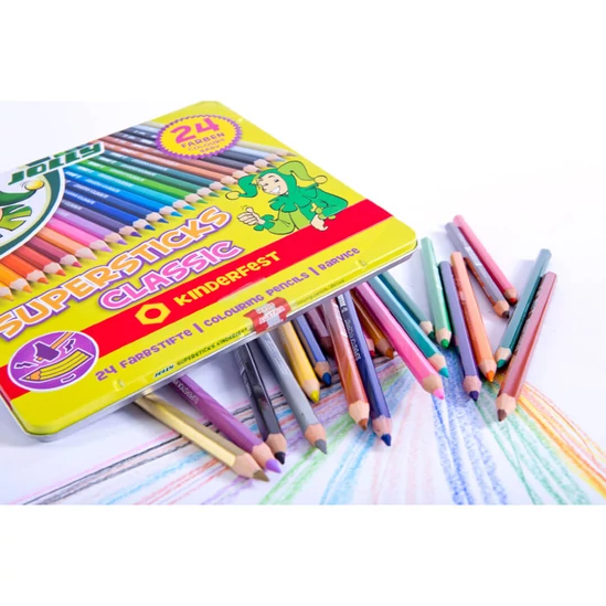 Jolly Supersticks Classic 24 színű színesceruza – fémdobozban