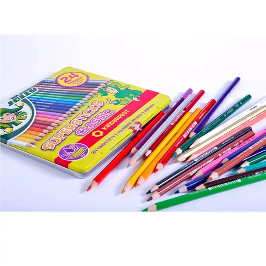 Jolly Supersticks Classic 24 színű színesceruza – fémdobozban
