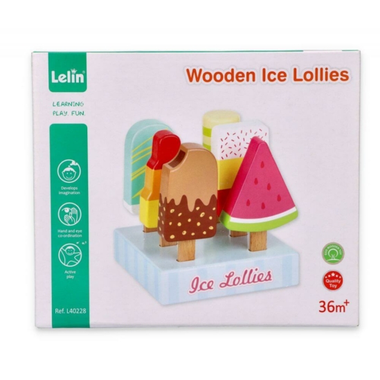 Lelin fajáték - Retro pálcikás jégkrémek